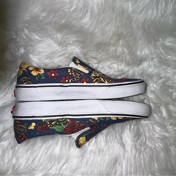 Vans Hawaiian Floral Authentic Tropical Skate Shoes Mens Size 5.5 Ladies 7.0 - Picture 9 of 11